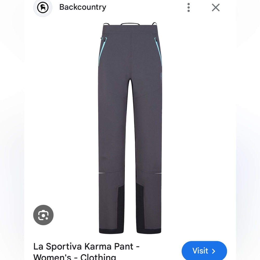 La Sportiva Women's Gray Karma Pants